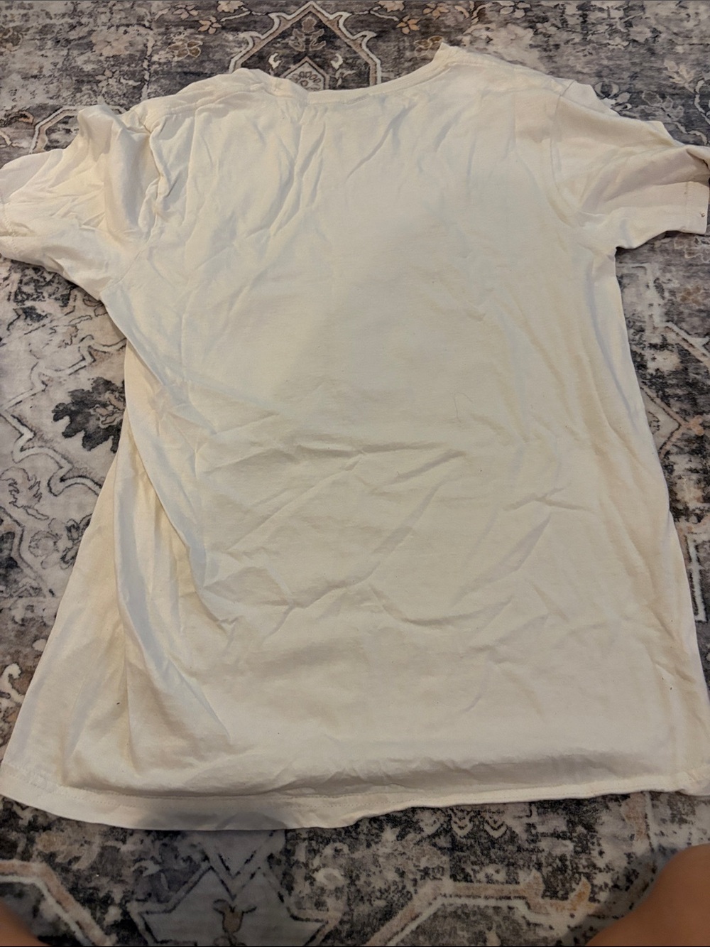 Gildan White Tee with Pink Cowboy Valentine Graphic - Picture 3 of 3